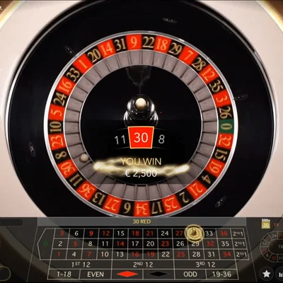 Lightning Roulette Live - 500x straight up multipliers at Jackpot 777
