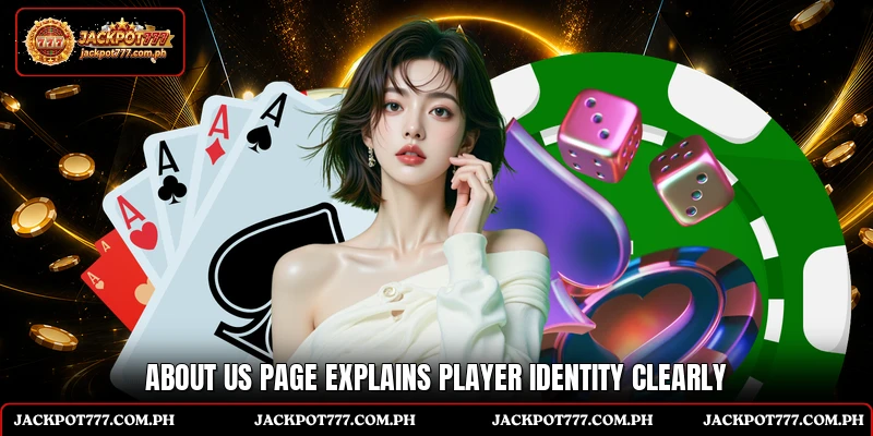 About us page explains player identity clearly