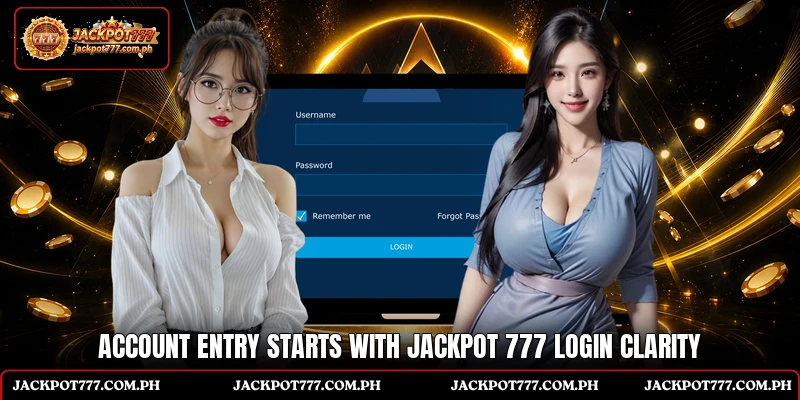 Jackpot 777 Login 4 Account entry starts with Jackpot 777 login clarity