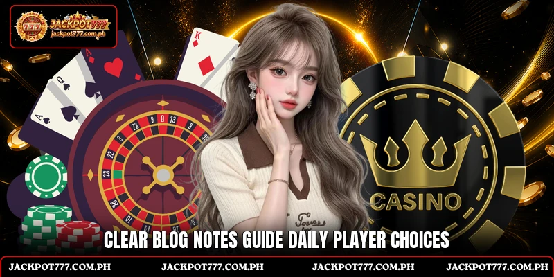 Blog 4 Clear Blog notes guide daily player choices