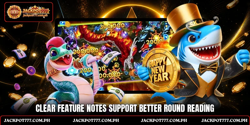 Clear feature notes support better round reading