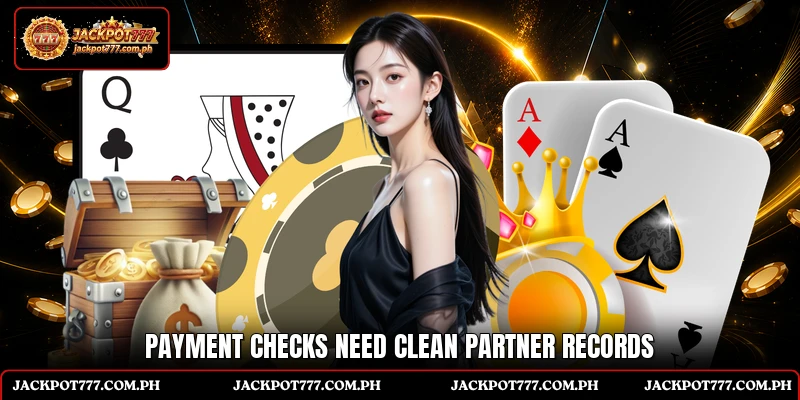 Payment checks need clean partner records
