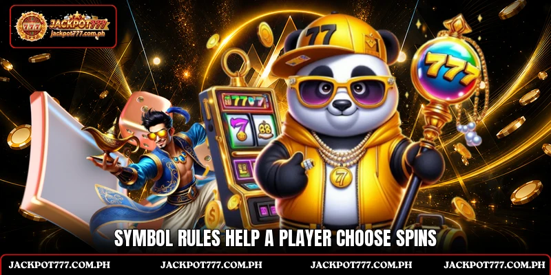 Symbol rules help a player choose spins