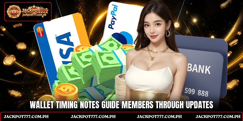 Jackpot 777 Deposit 6 Wallet timing notes guide members through updates